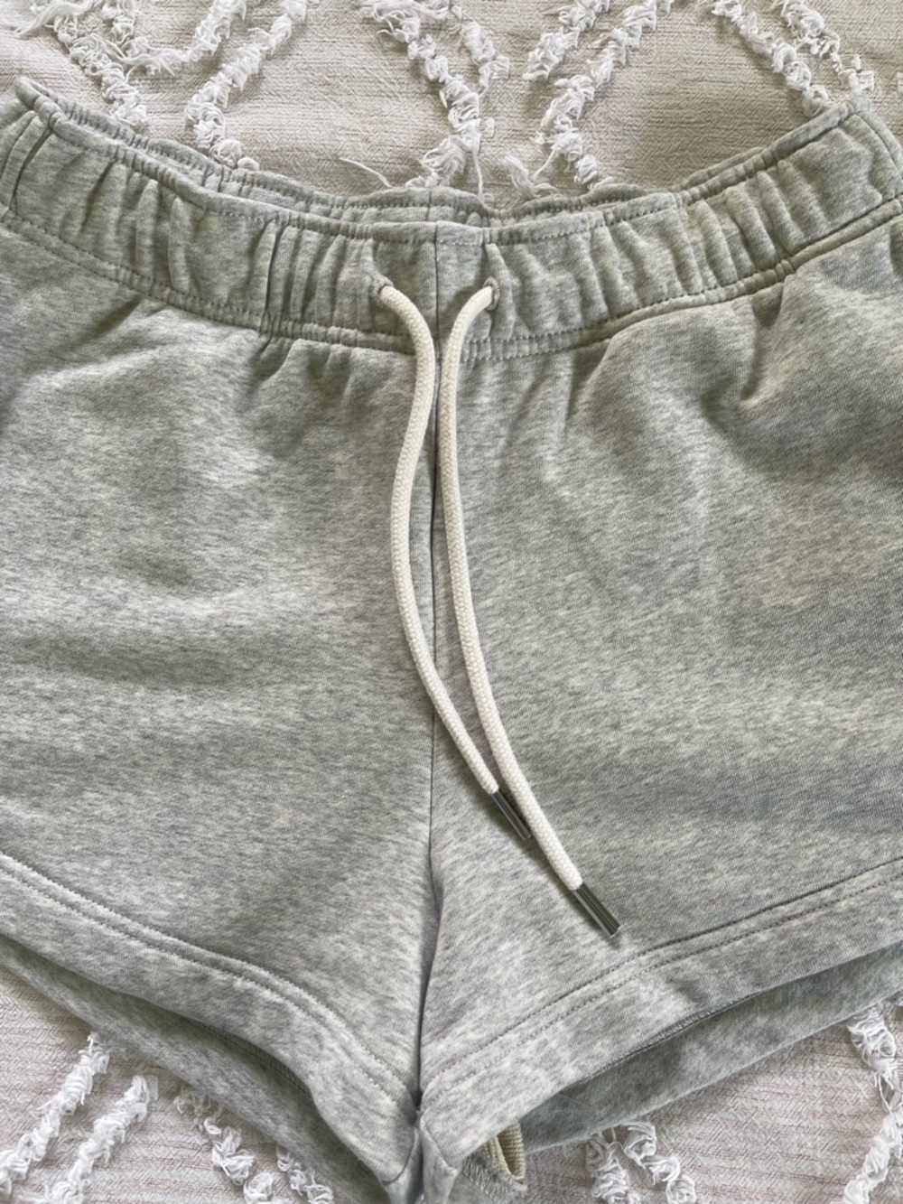 Athleta Mid Rise Gray Shorts - Picture 6 of 8